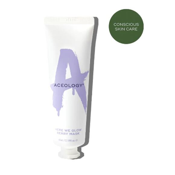 Aceology Here We Glow Berry Face Mask - 2.19 fl oz/65 ml - NIB - Picture 7 of 7